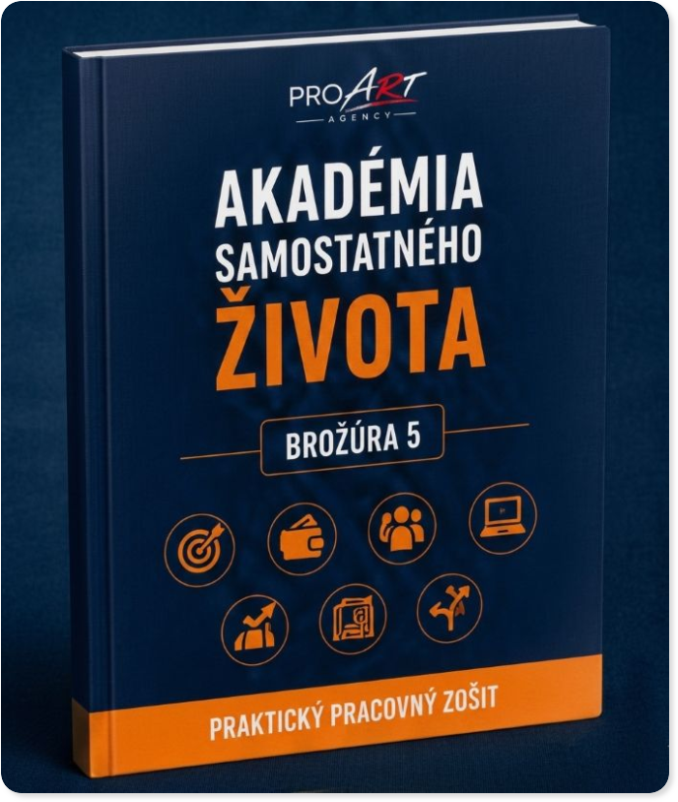 Brožúra vzdelávacieho programu Akadémia života od ProArt Agency.